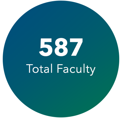 587 Total faculty