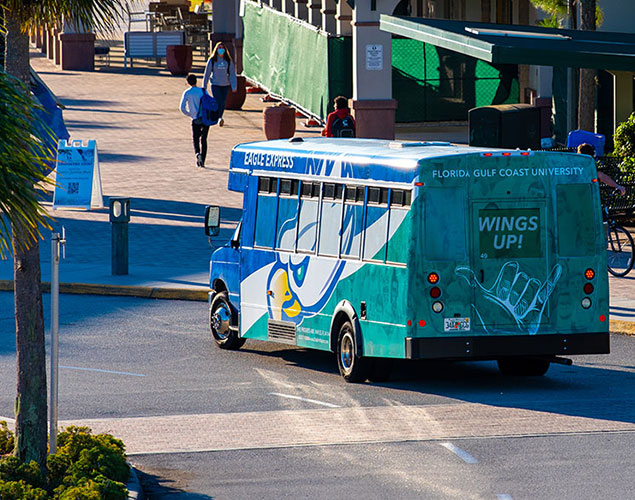 FGCU Shuttle on campus FGCU Shuttle on campus