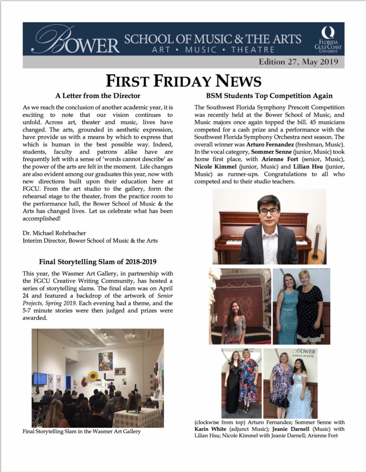 First Friday News