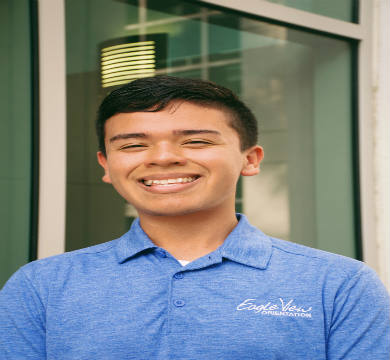 Orientation Leader smiling.