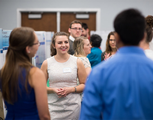 Smiling student