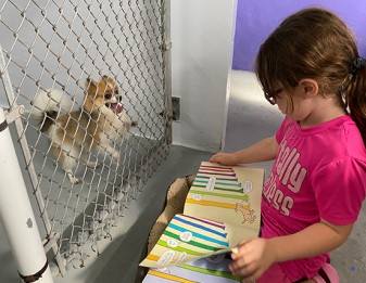 Reading to dogs