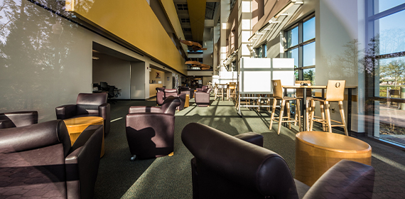 First floor of the library
