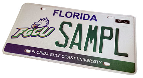 FGCU license plate