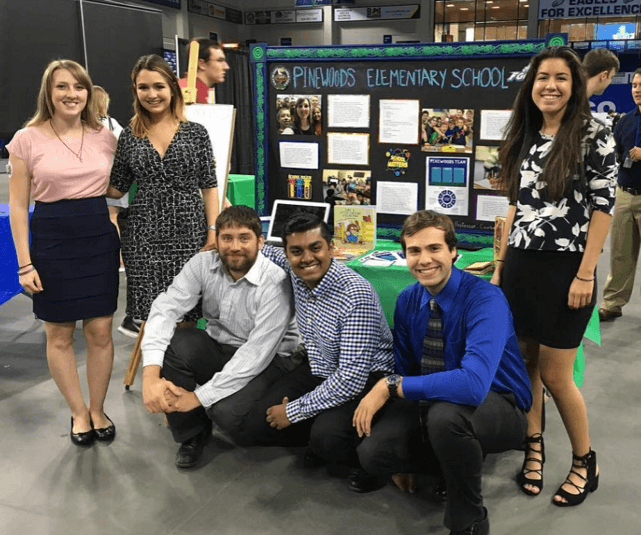 Carolyne Mesa and students at FGCU Community Engagement Day Carolyne Mesa and students at FGCU Community Engagement Day
